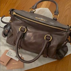 MIU MIU Bauletto- color FUMO( used with tag)